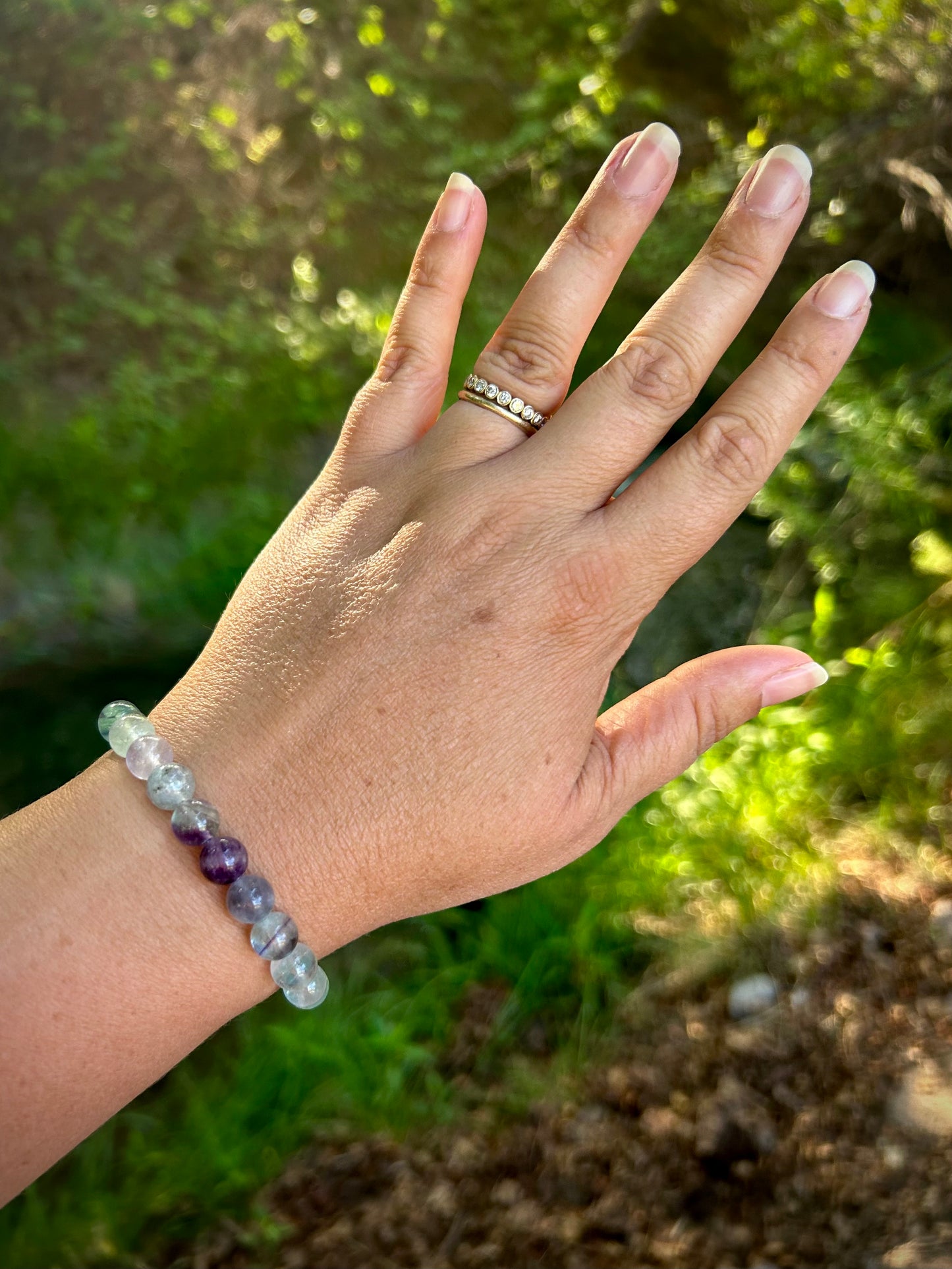 All Natural Fluorite Healing Gemstone Bracelet