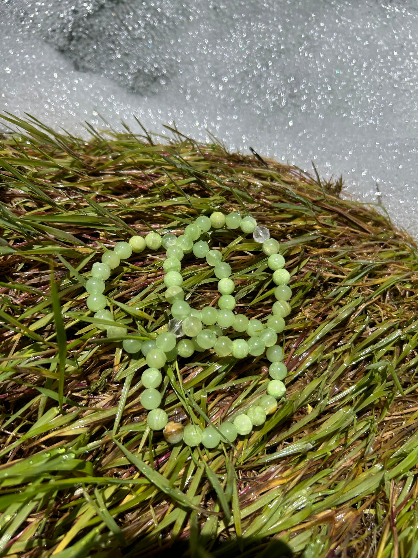 All Natural Green Calcite Healing Gemstone Bracelet
