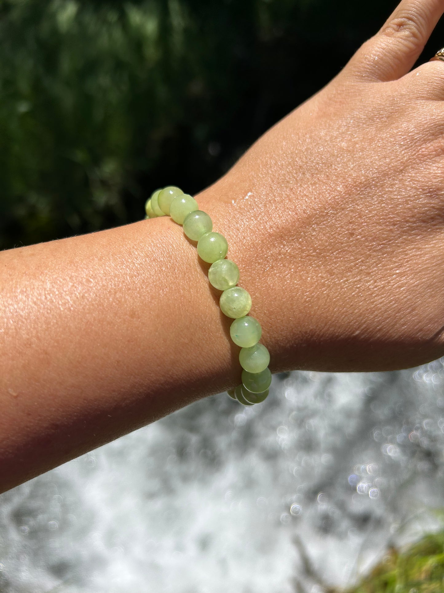 All Natural Green Calcite Healing Gemstone Bracelet