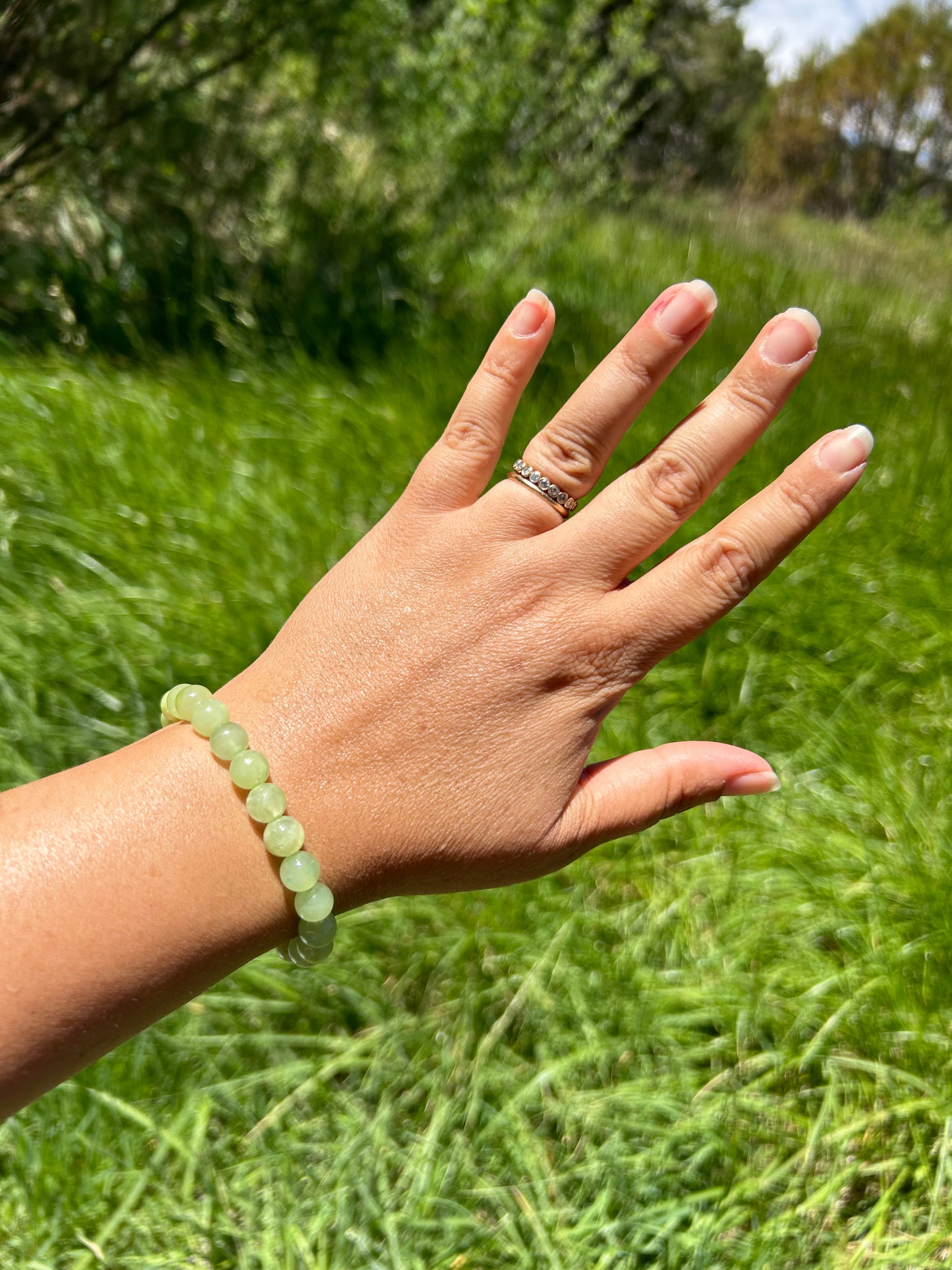 All Natural Green Calcite Healing Gemstone Bracelet