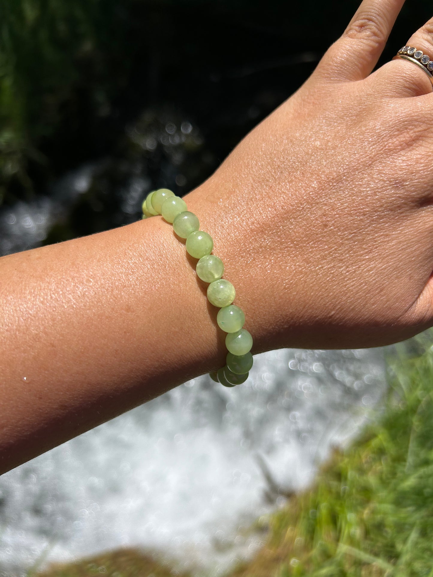 All Natural Green Calcite Healing Gemstone Bracelet