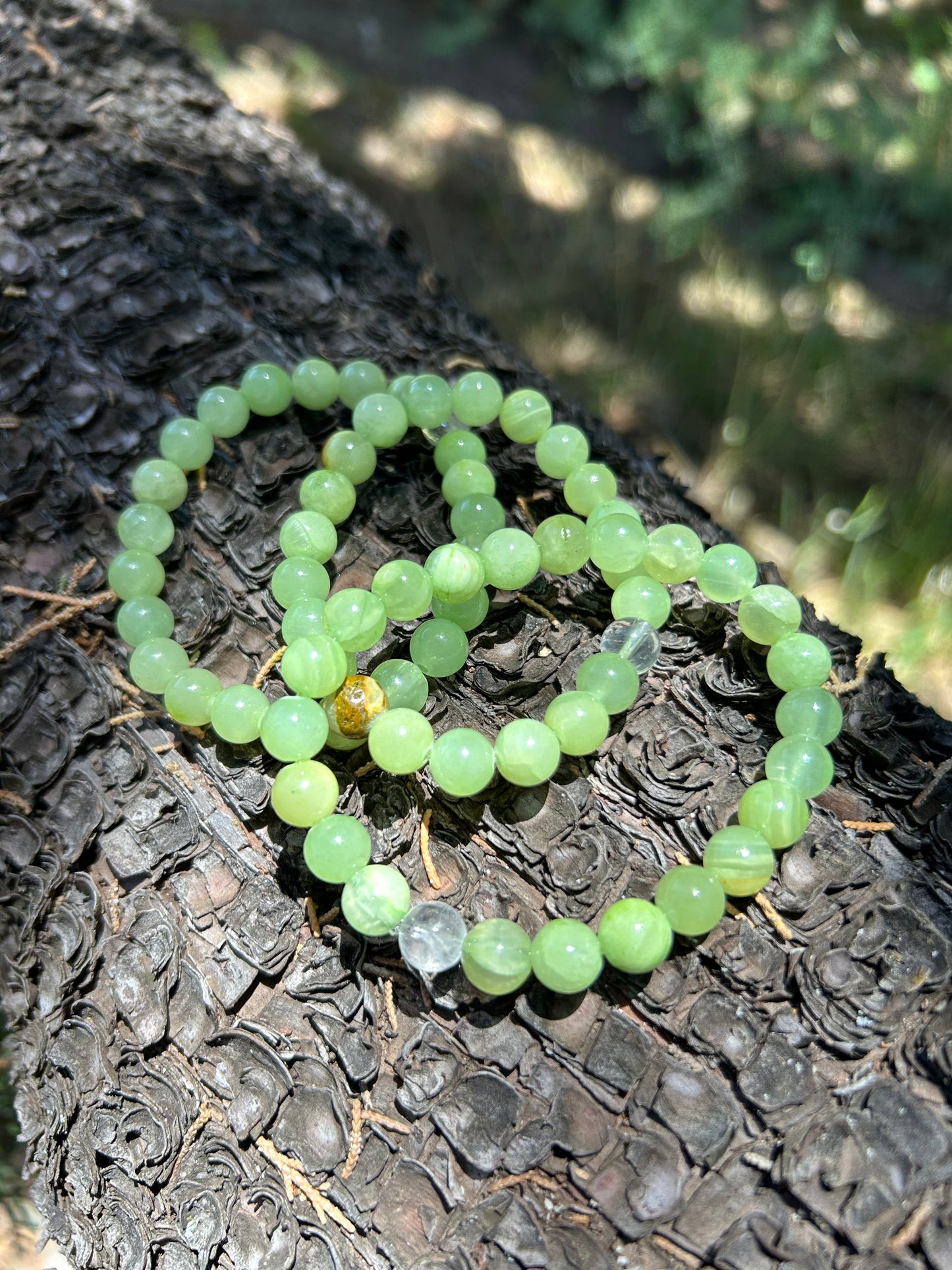 All Natural Green Calcite Healing Gemstone Bracelet