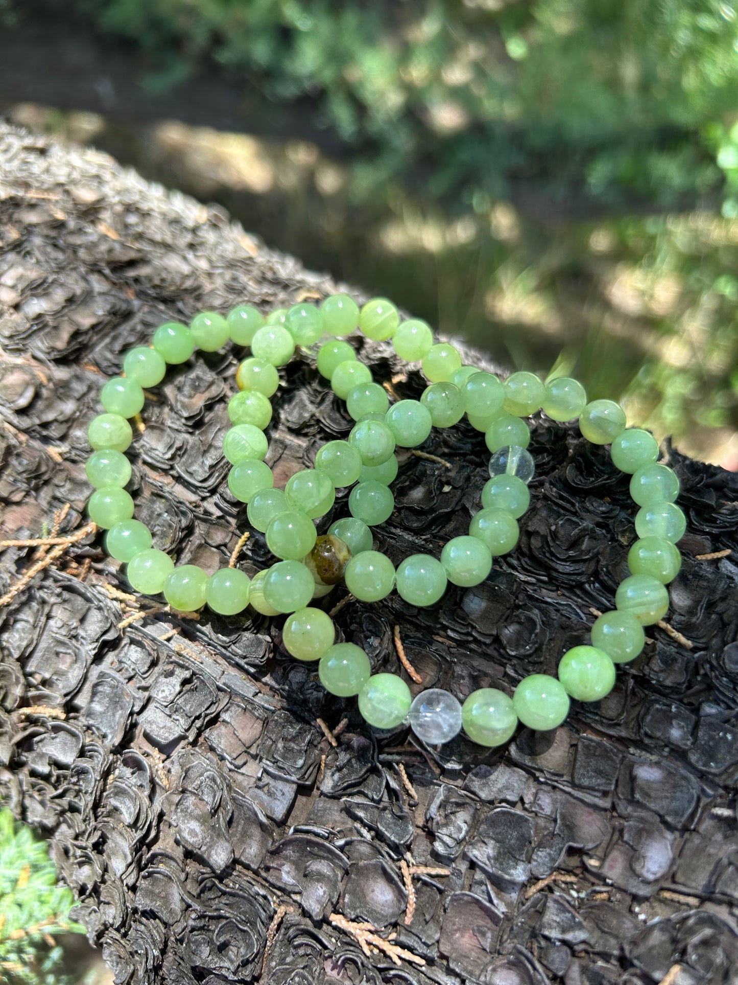 All Natural Green Calcite Healing Gemstone Bracelet