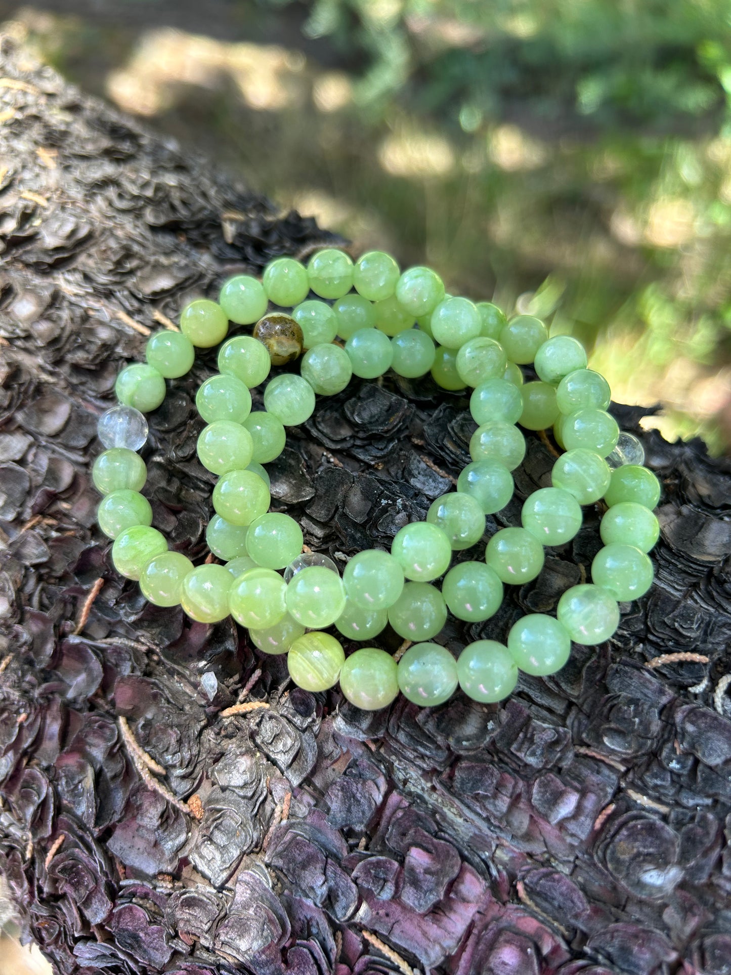 All Natural Green Calcite Healing Gemstone Bracelet