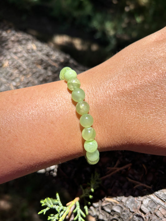 All Natural Green Calcite Healing Gemstone Bracelet