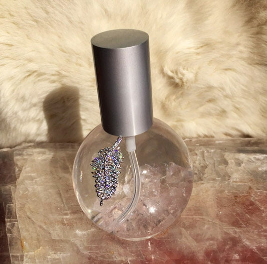 Healing Crystal Aromatherapy Spray – Rose Quartz and REAL Rose Essential Oil