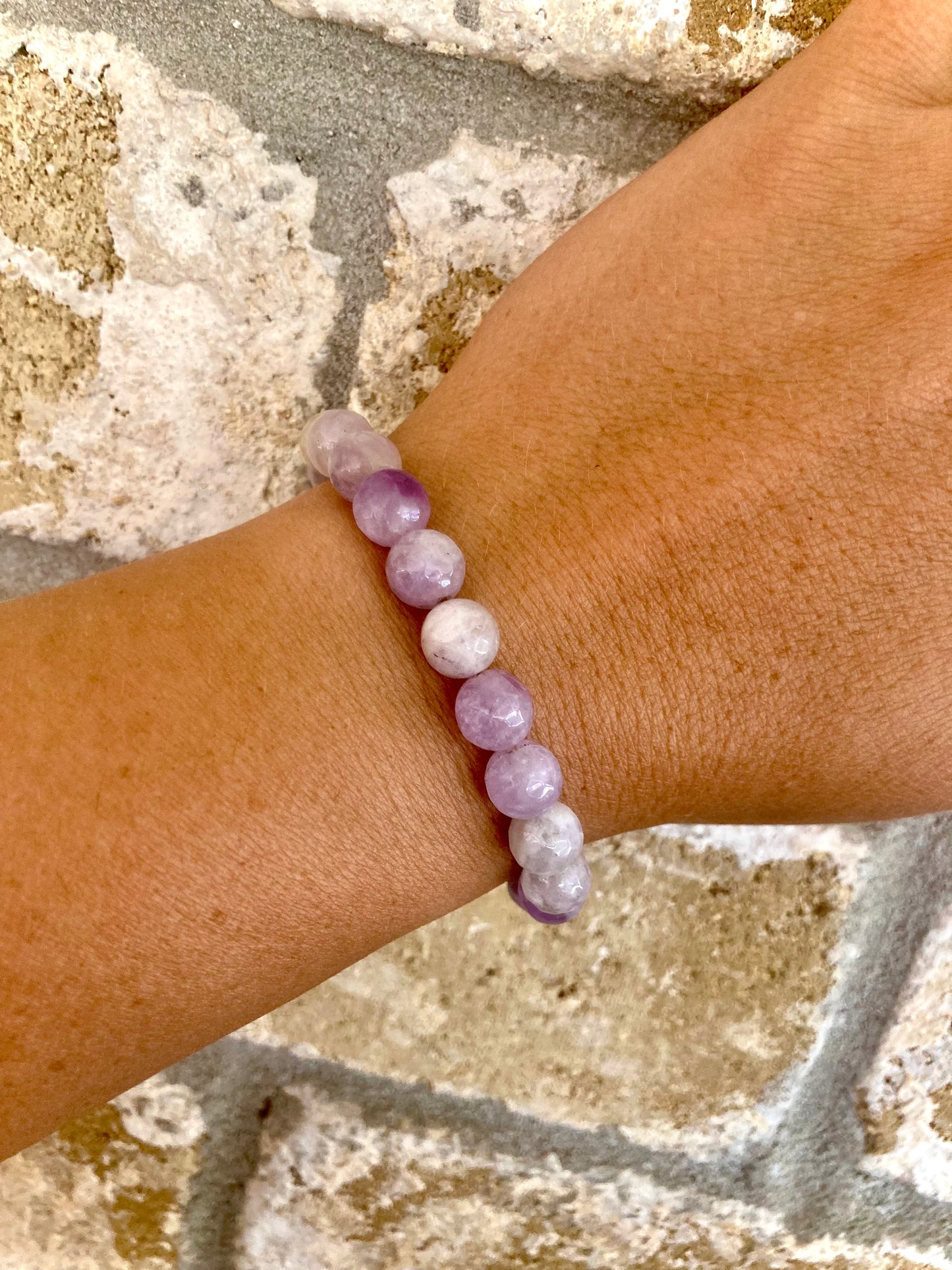 All Natural Violet Amethyst Healing Gemstone Bracelet