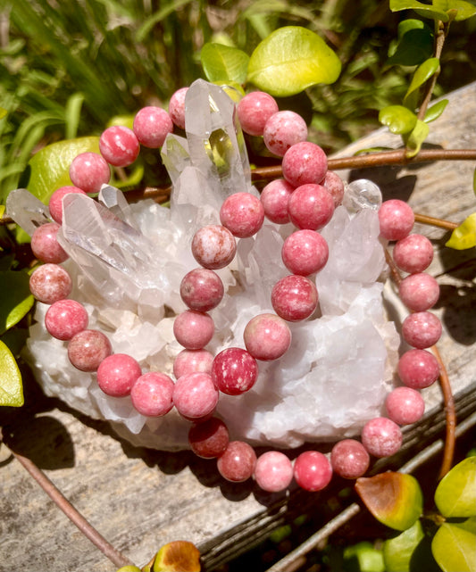 All Natural Rare Thulite Healing Gemstone Bracelet