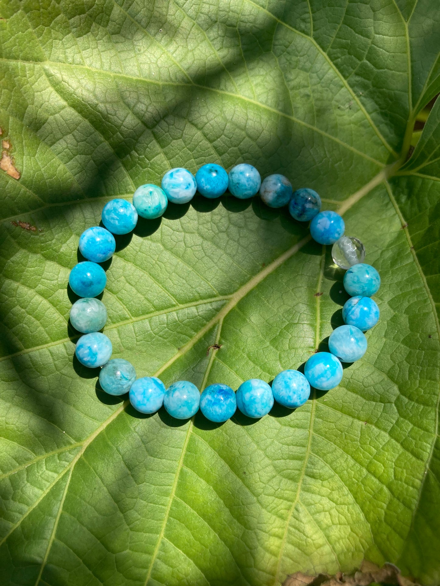 All Natural Rare Hemimorphite Healing Gemstone Bracelet