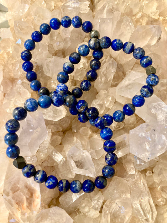 All Natural Lapis Lazuli Healing Gemstone Bracelet