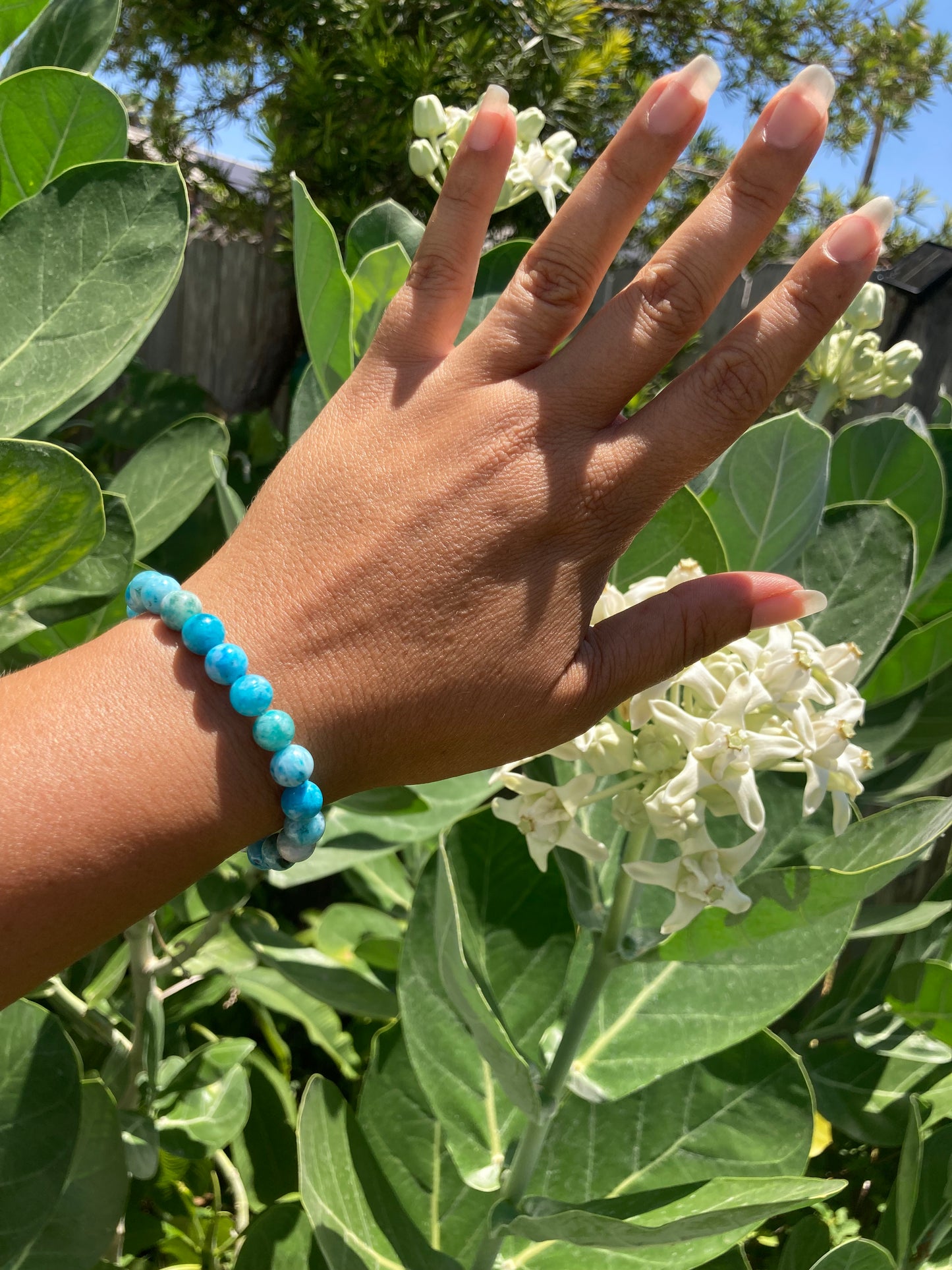 All Natural Rare Hemimorphite Healing Gemstone Bracelet