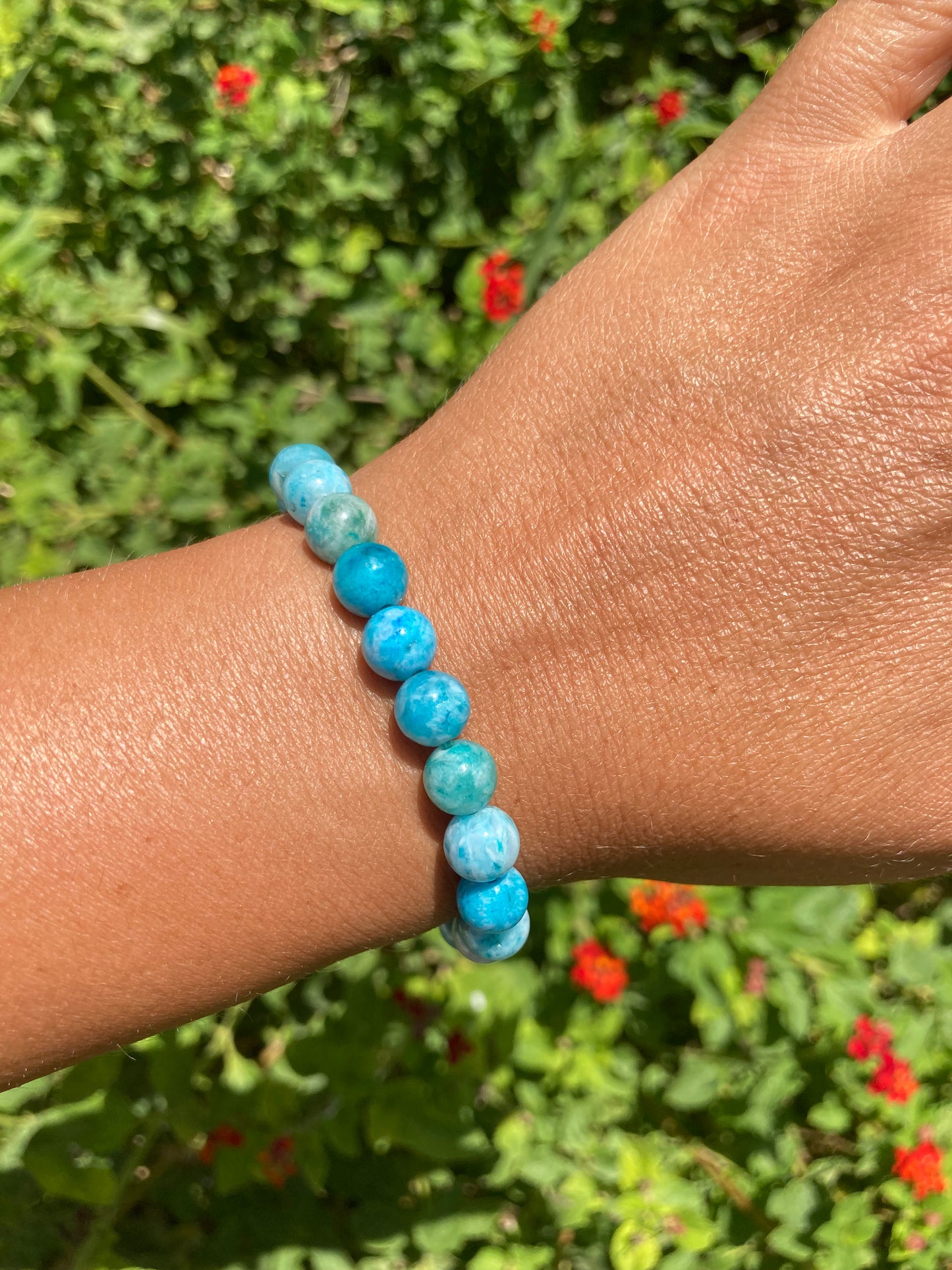 All Natural Rare Hemimorphite Healing Gemstone Bracelet