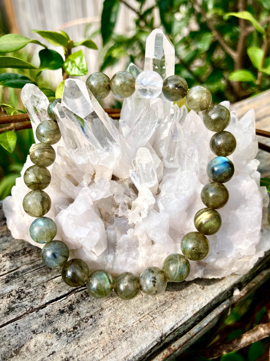 All Natural High Grade Labradorite Healing Gemstone Bracelet