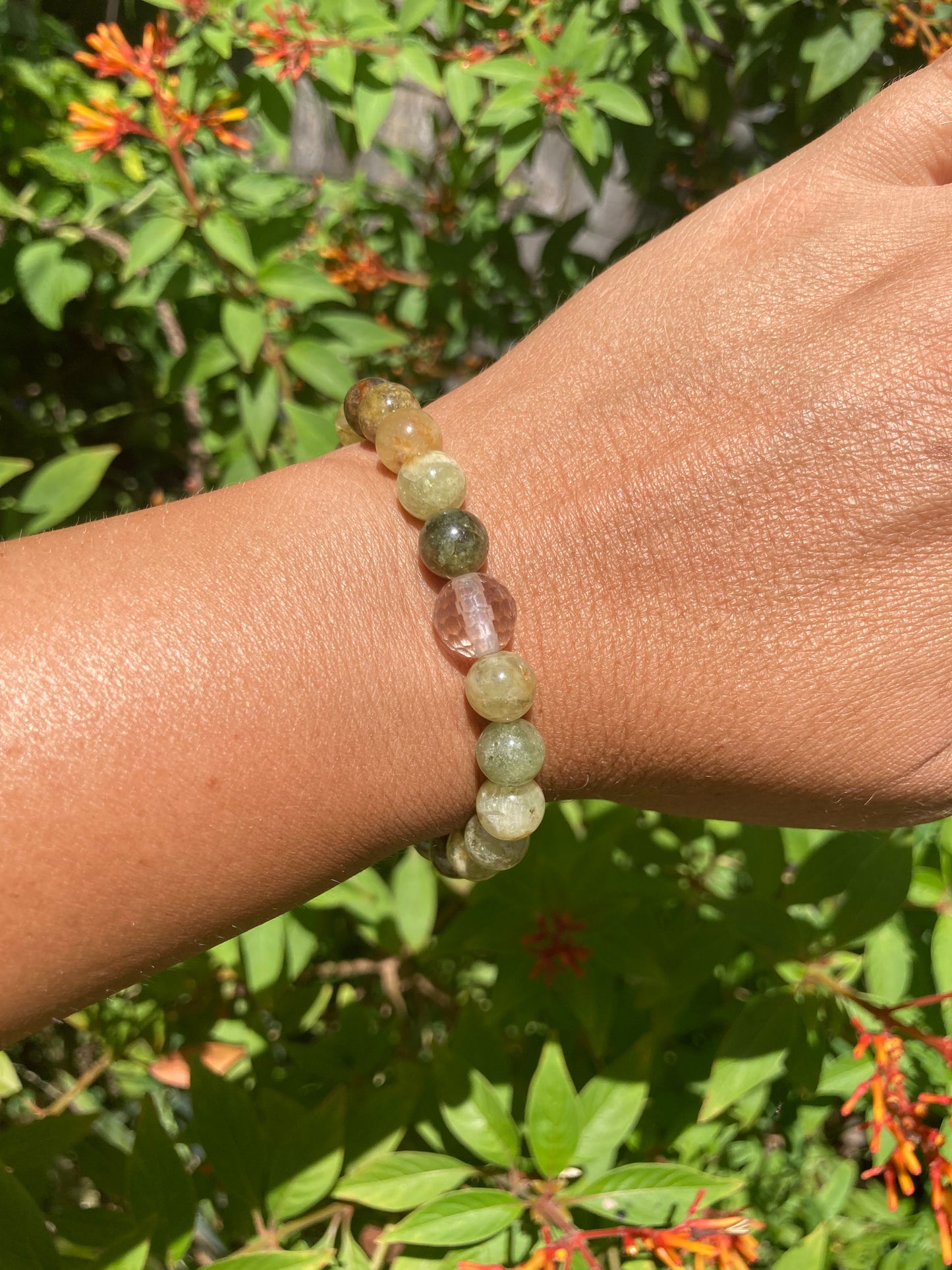 All Natural Green Garnet Healing Gemstone Bracelet