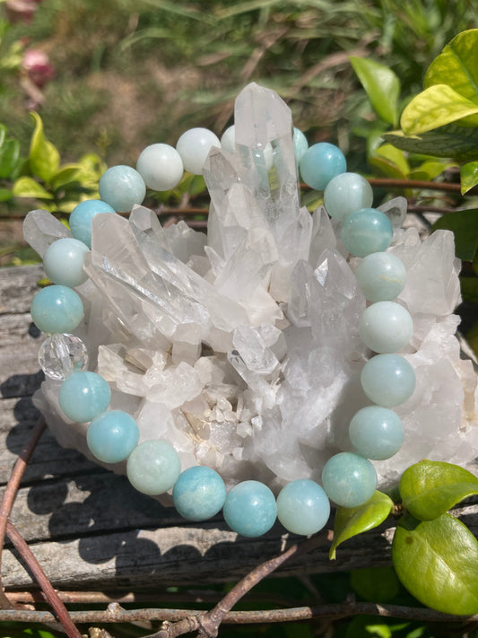 All Natural Amazonite Healing Gemstone Bracelet