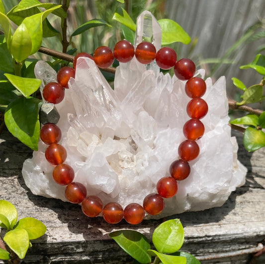 All Natural Carnelian Healing Gemstone Bracelet