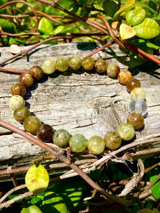 All Natural Green Garnet Healing Gemstone Bracelet