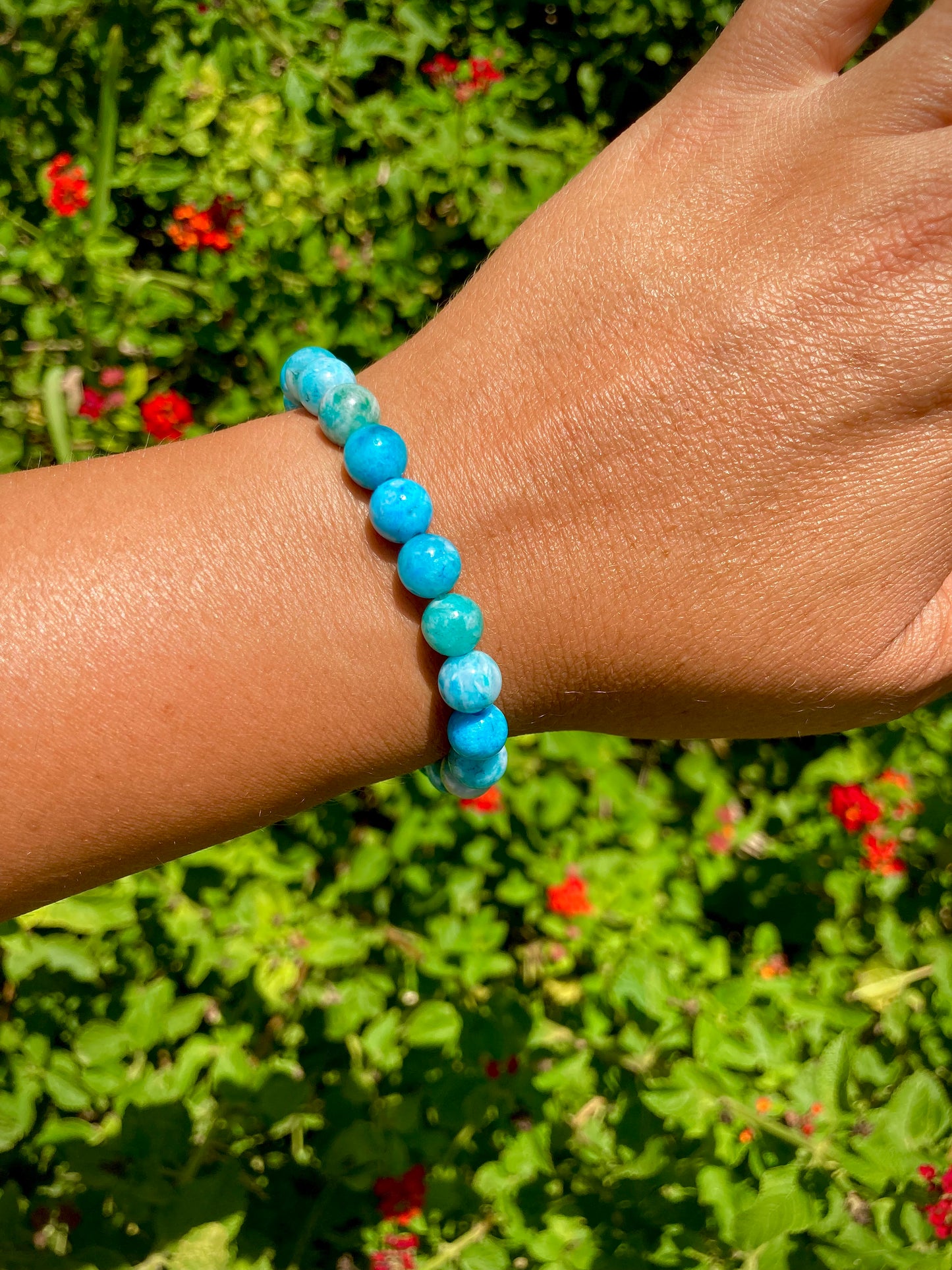 All Natural Rare Hemimorphite Healing Gemstone Bracelet