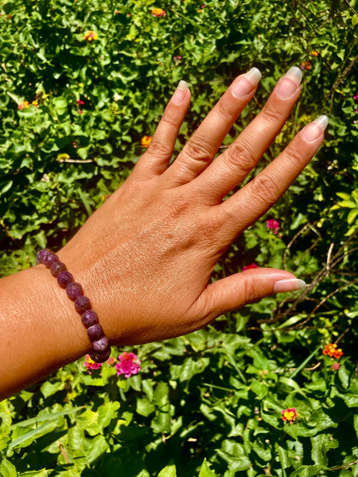 All Natural Ruby Precious Gemstone Healing Bracelet