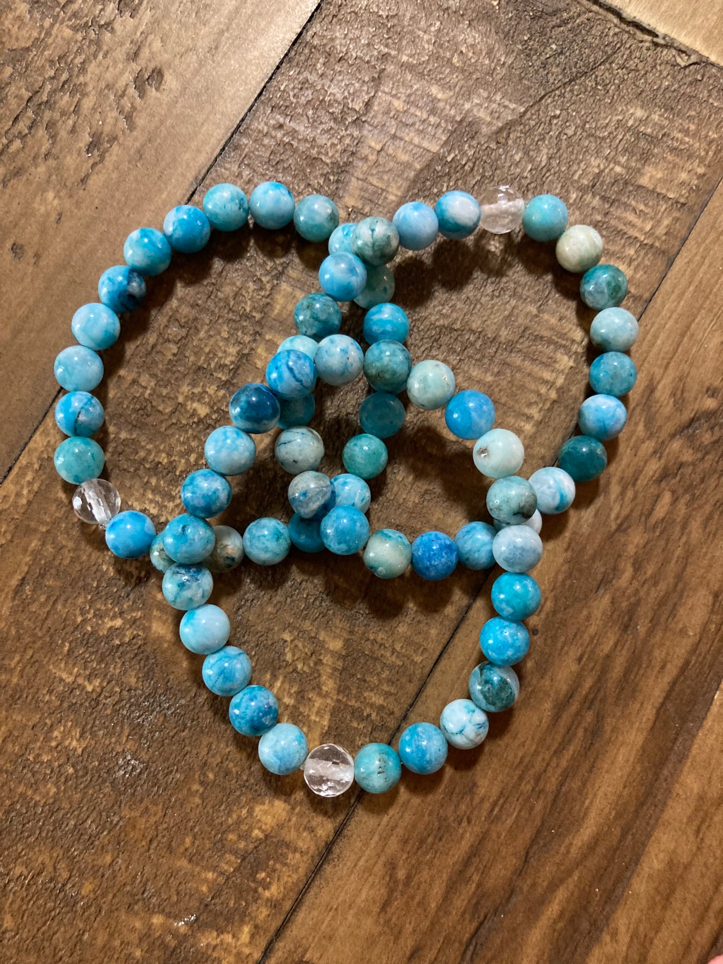 All Natural Rare Hemimorphite Healing Gemstone Bracelet