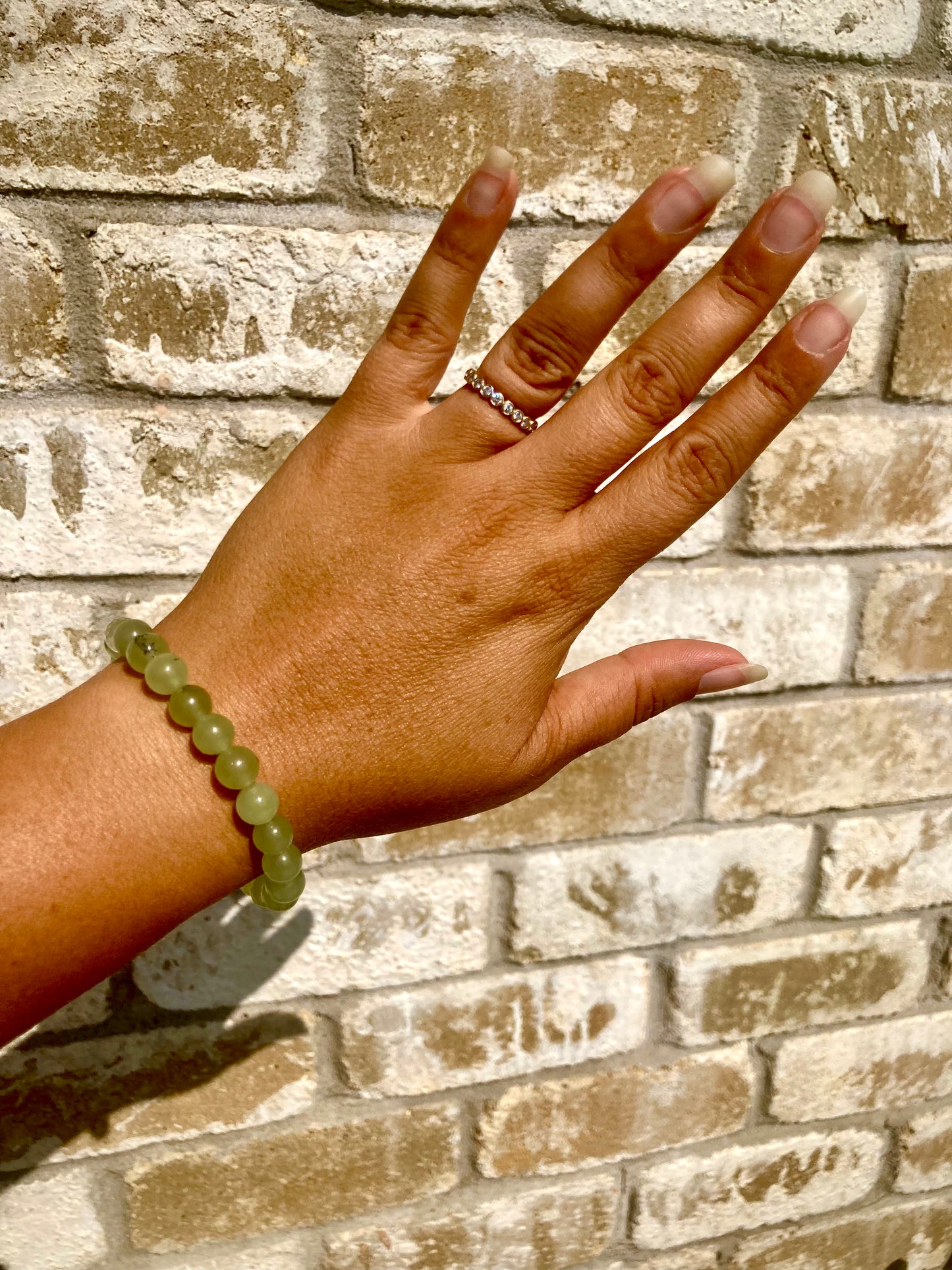 All Natural Prehnite Healing Gemstone Bracelet