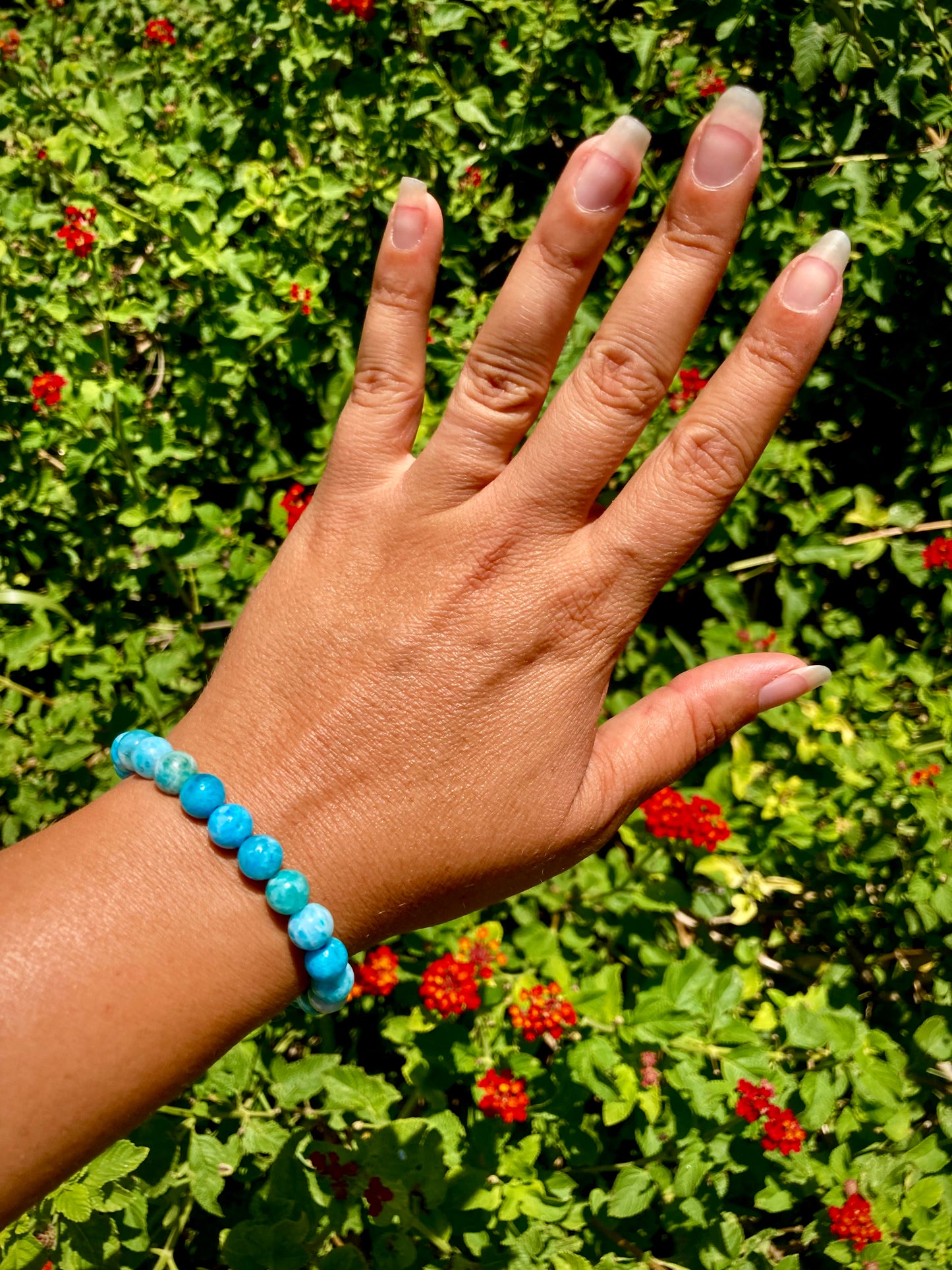 All Natural Rare Hemimorphite Healing Gemstone Bracelet