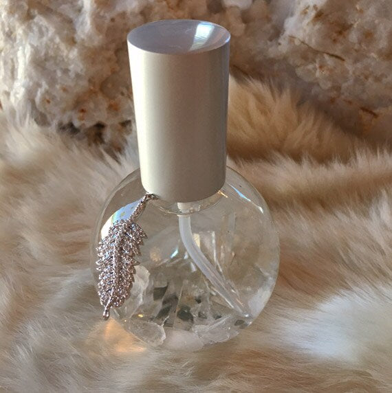 Healing Crystal Aromatherapy Spray – Clear Crystal Quartz with White Sage