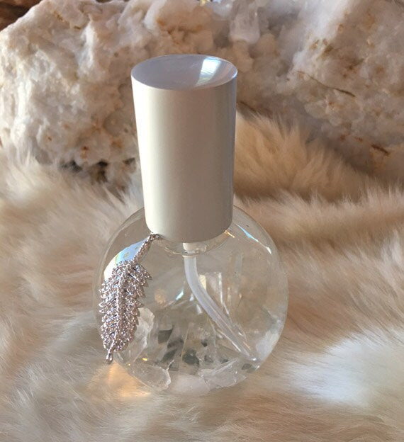 Healing Crystal Aromatherapy Spray – Clear Crystal Quartz with White Sage