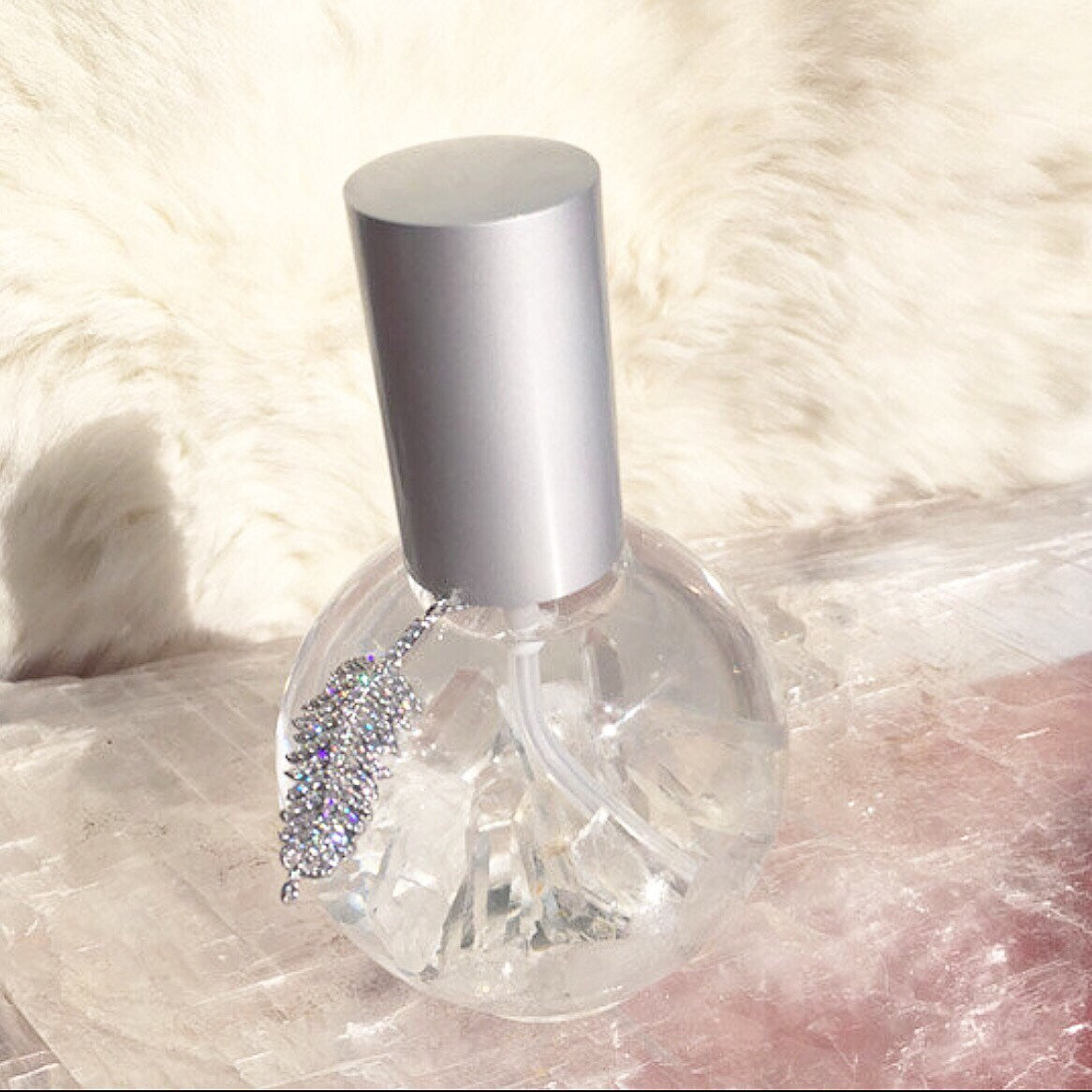 Healing Crystal Aromatherapy Spray – Clear Crystal Quartz with White Sage