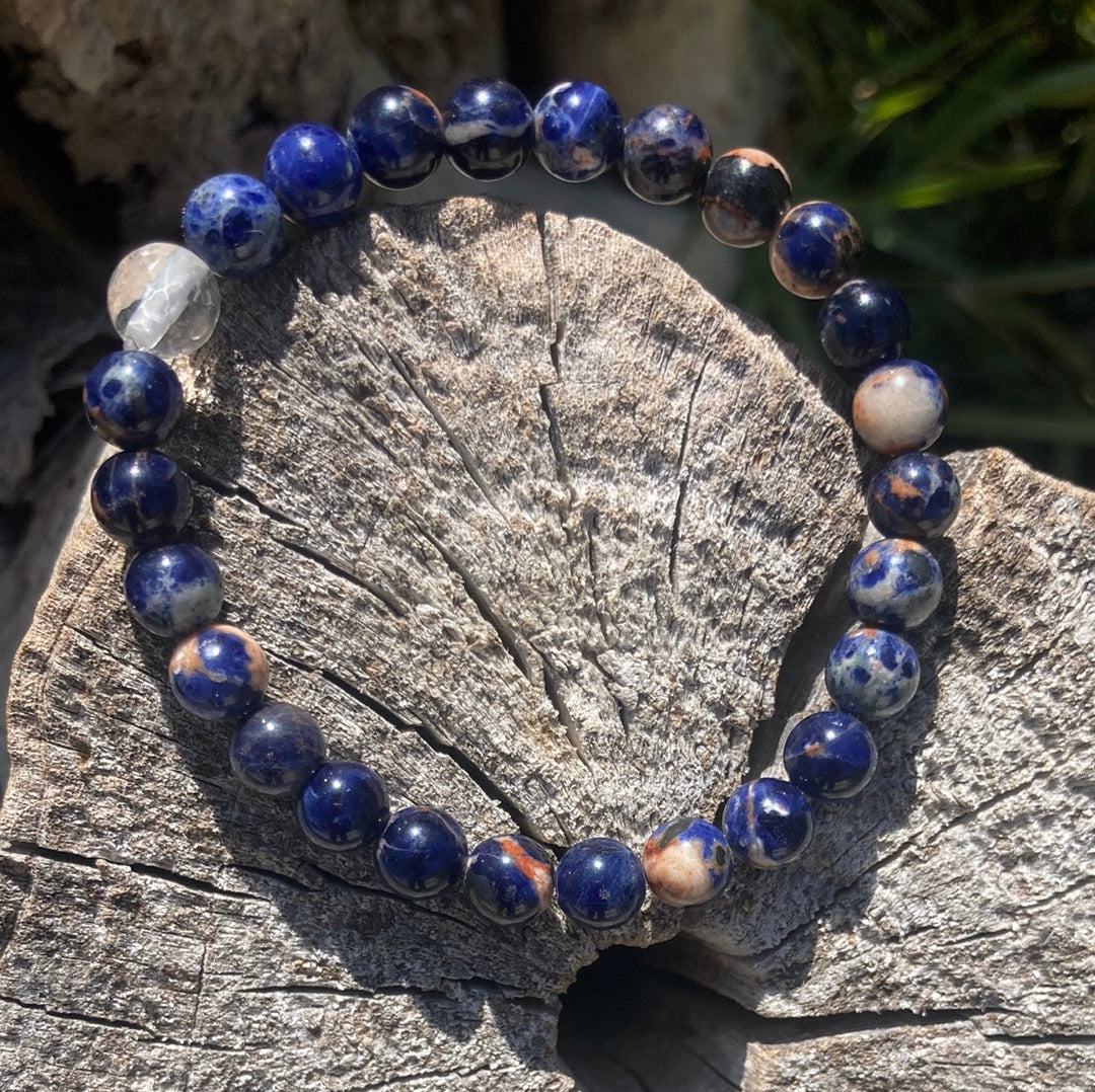 All Natural High Grade Sodalite Healing Gemstone Bracelet