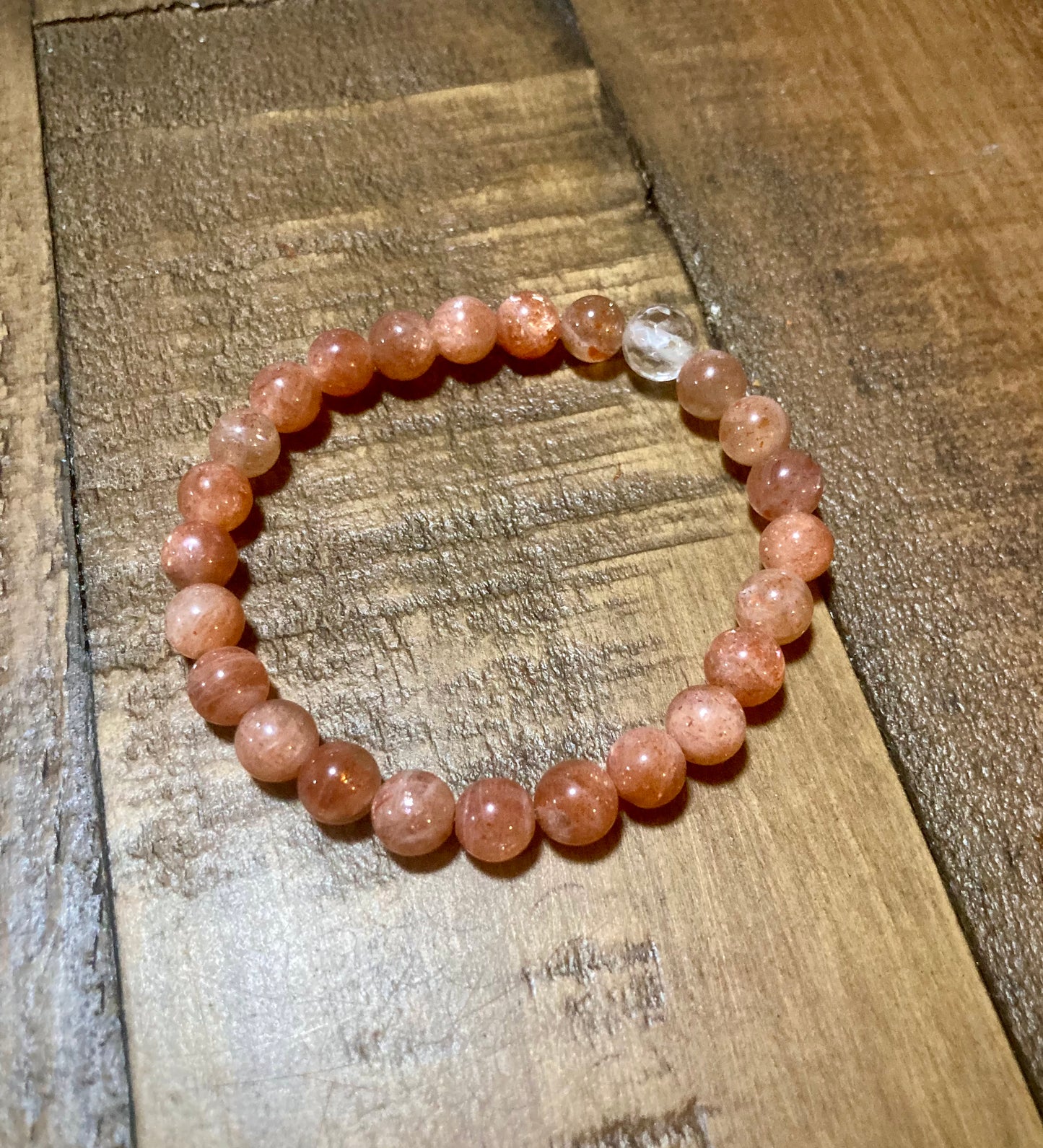 All Natural High Grade Sunstone Healing Gemstone Bracelet