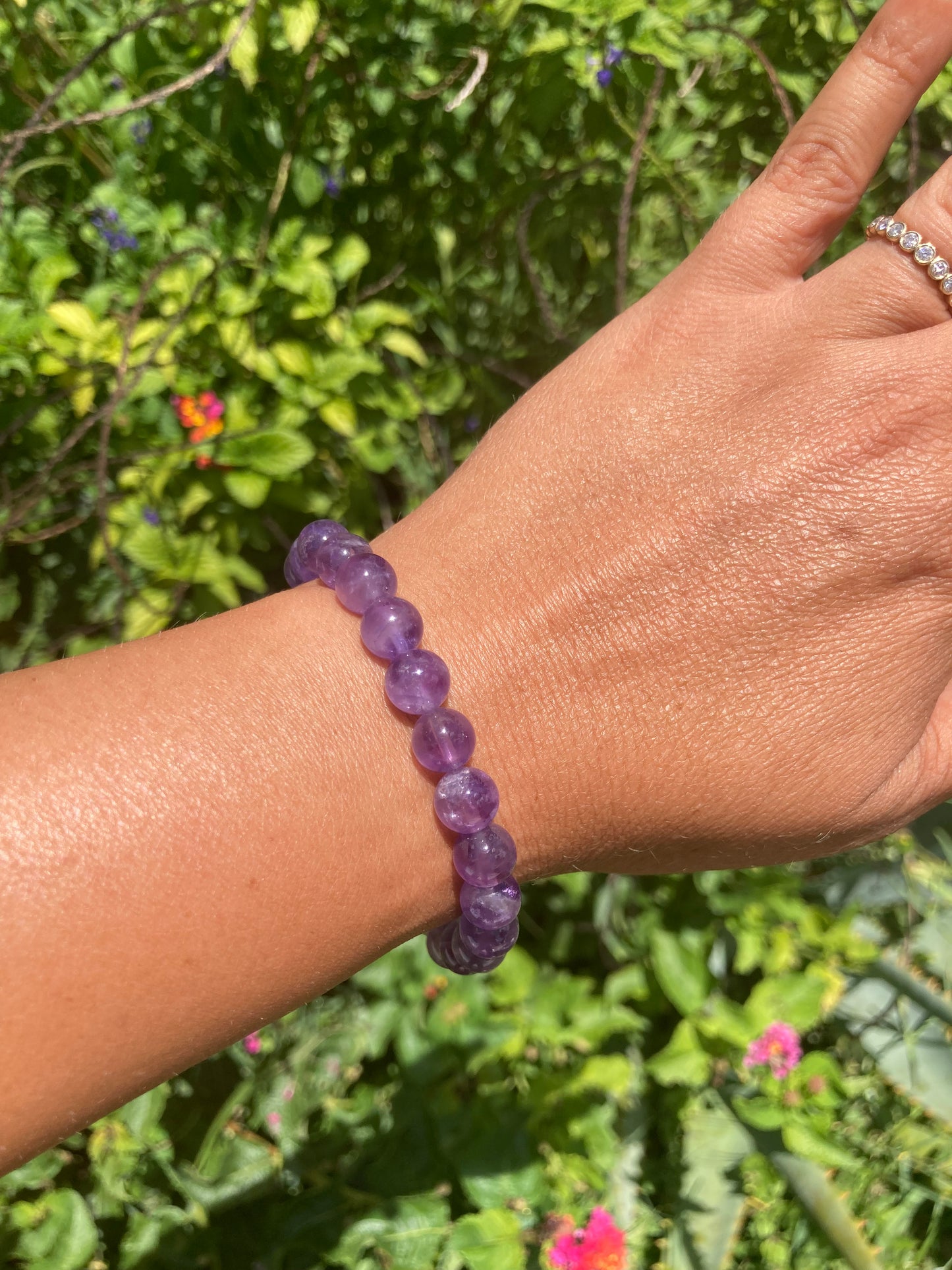 All Natural Amethyst Healing Gemstone Bracelet