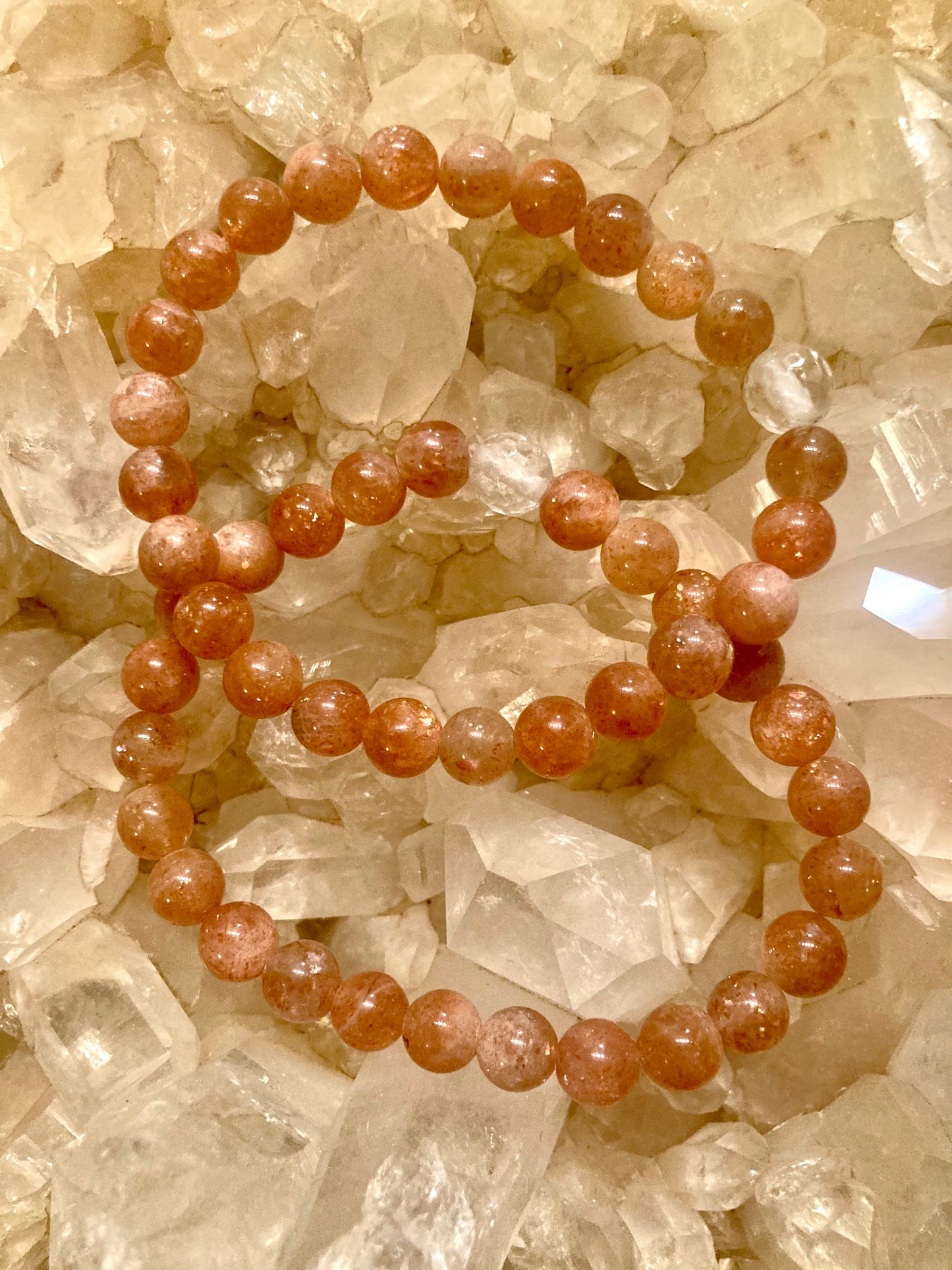 All Natural High Grade Sunstone Healing Gemstone Bracelet