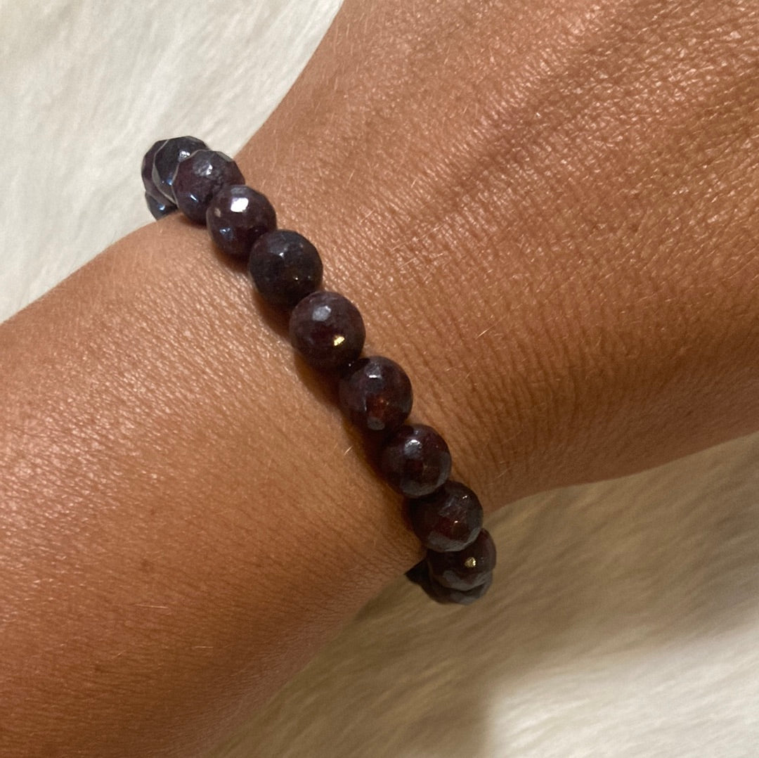 All Natural Garnet Healing Gemstone Bracelet