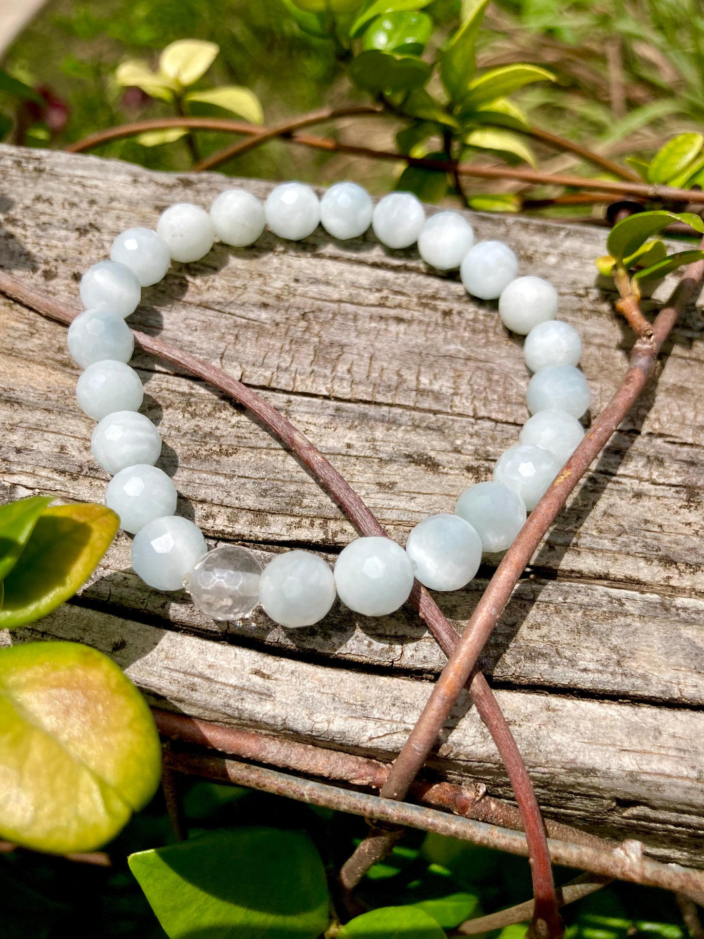 All Natural Rare Celestite Healing Gemstone Bracelet