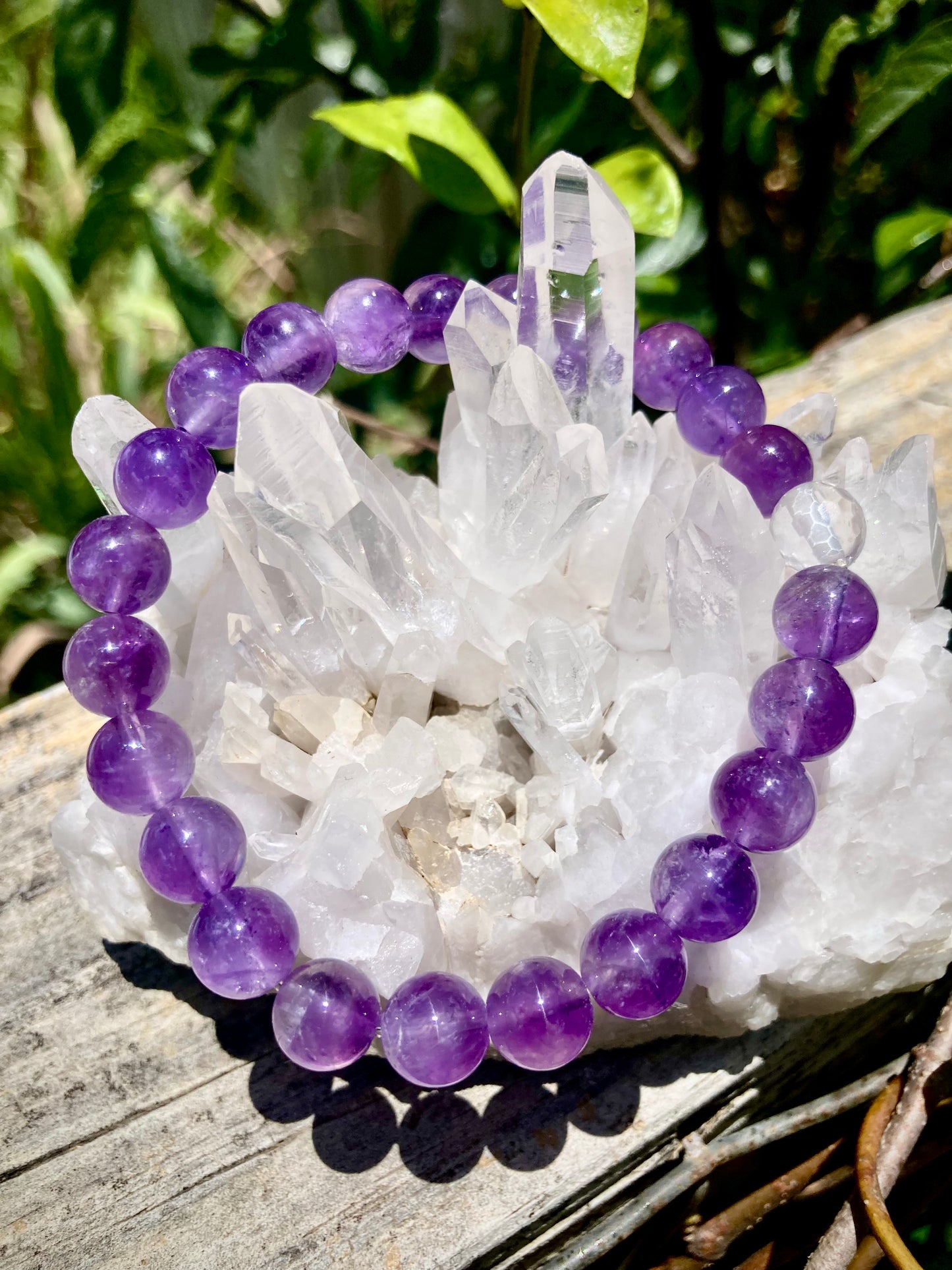 All Natural Amethyst Healing Gemstone Bracelet