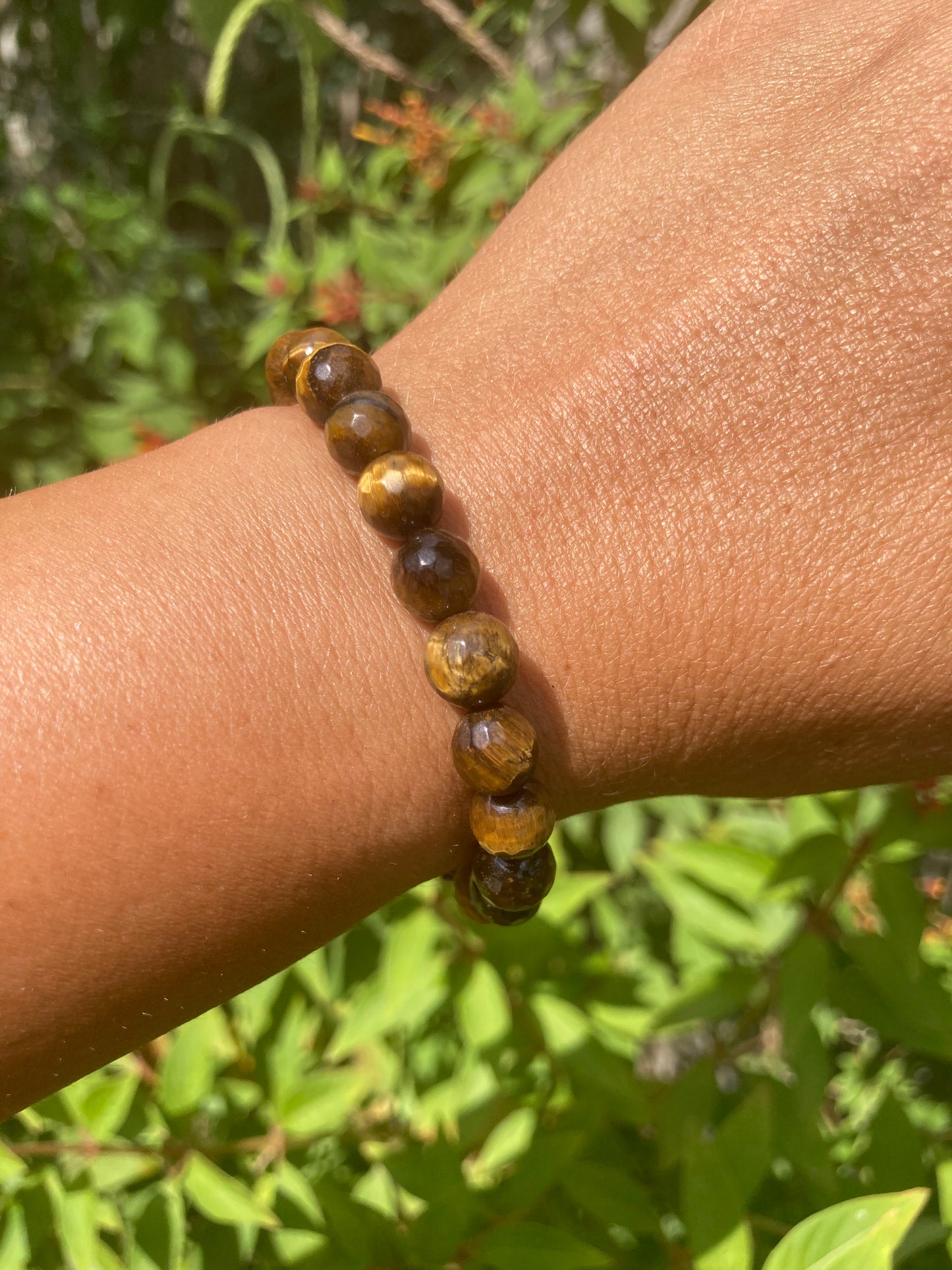 All Natural Faceted High Grade Tigers Eye Healing Gemstone Bracelet