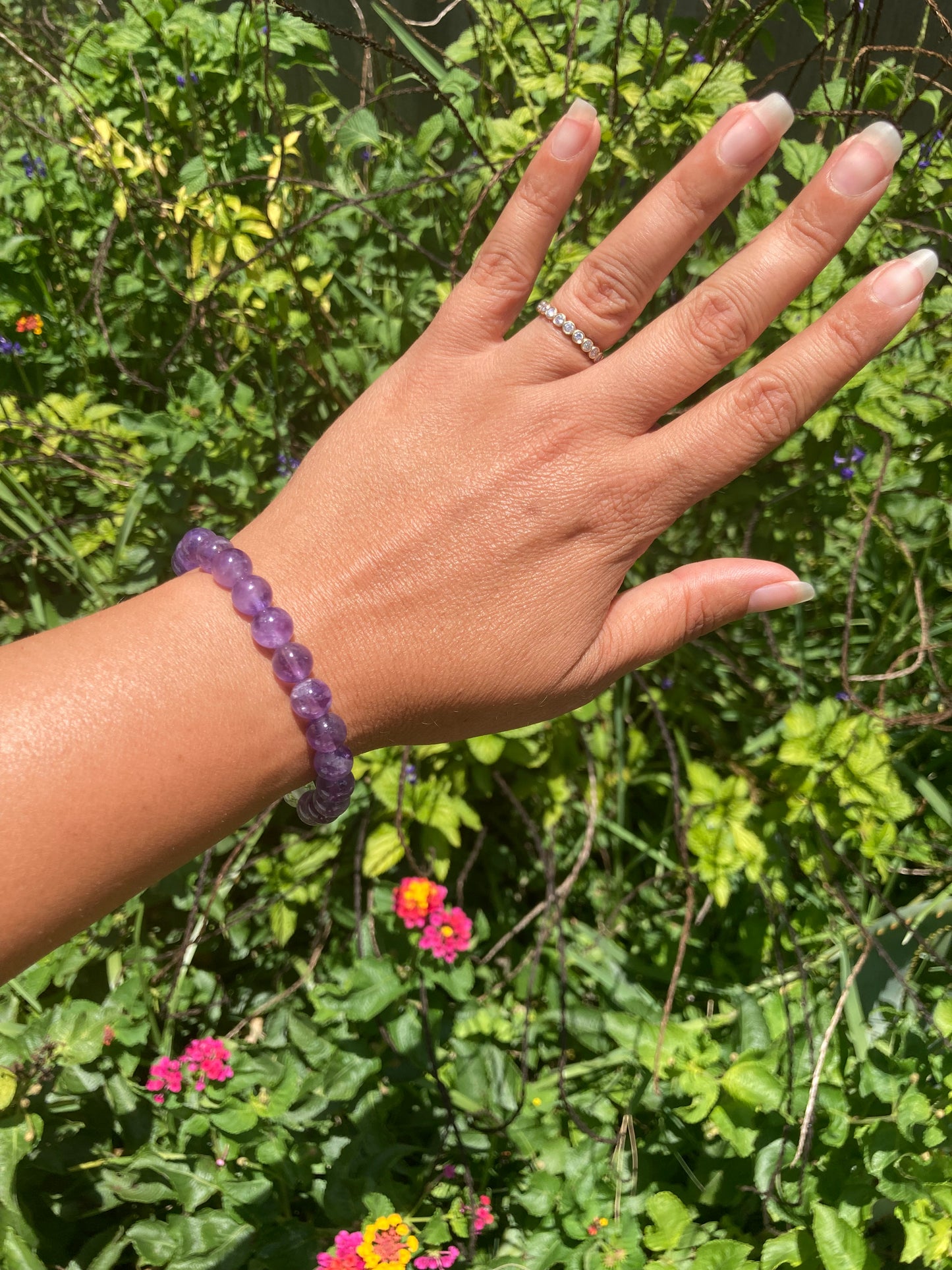 All Natural Amethyst Healing Gemstone Bracelet