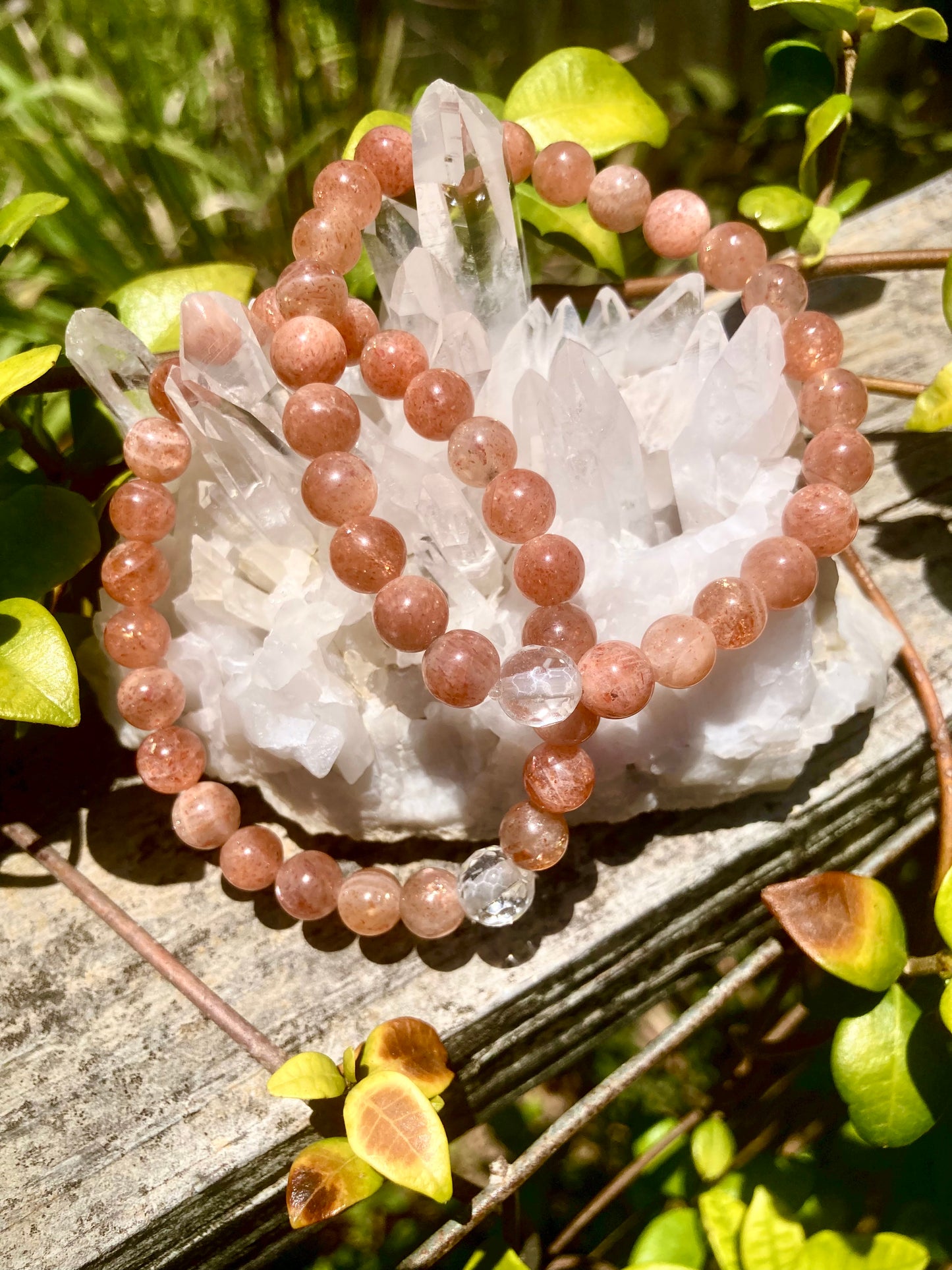 All Natural High Grade Sunstone Healing Gemstone Bracelet