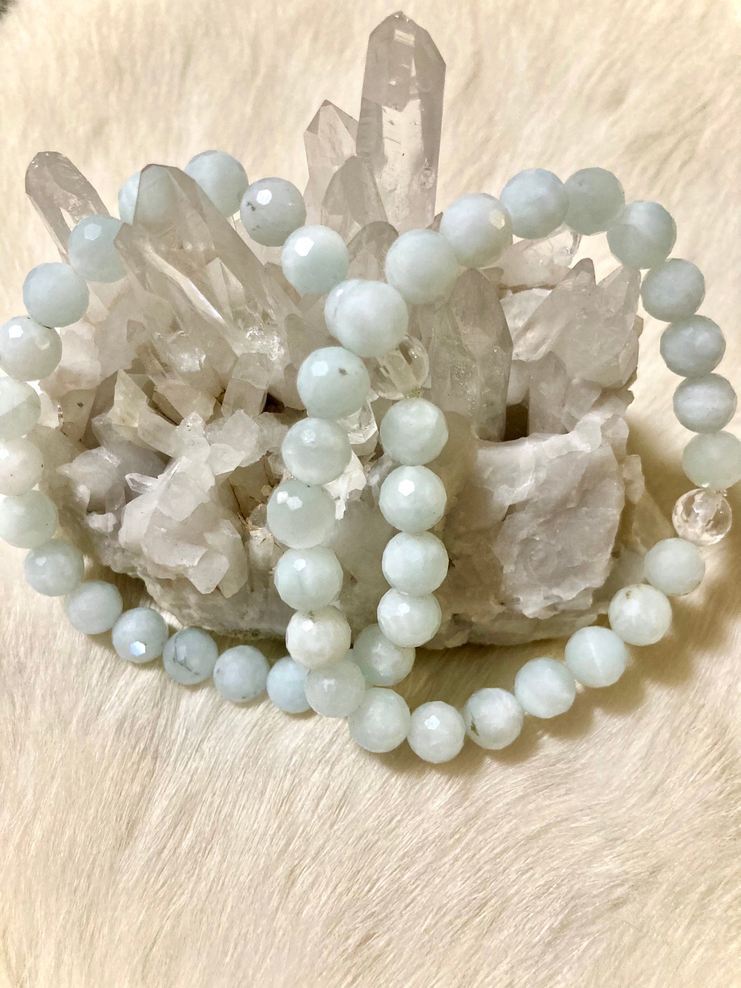 All Natural Rare Celestite Healing Gemstone Bracelet