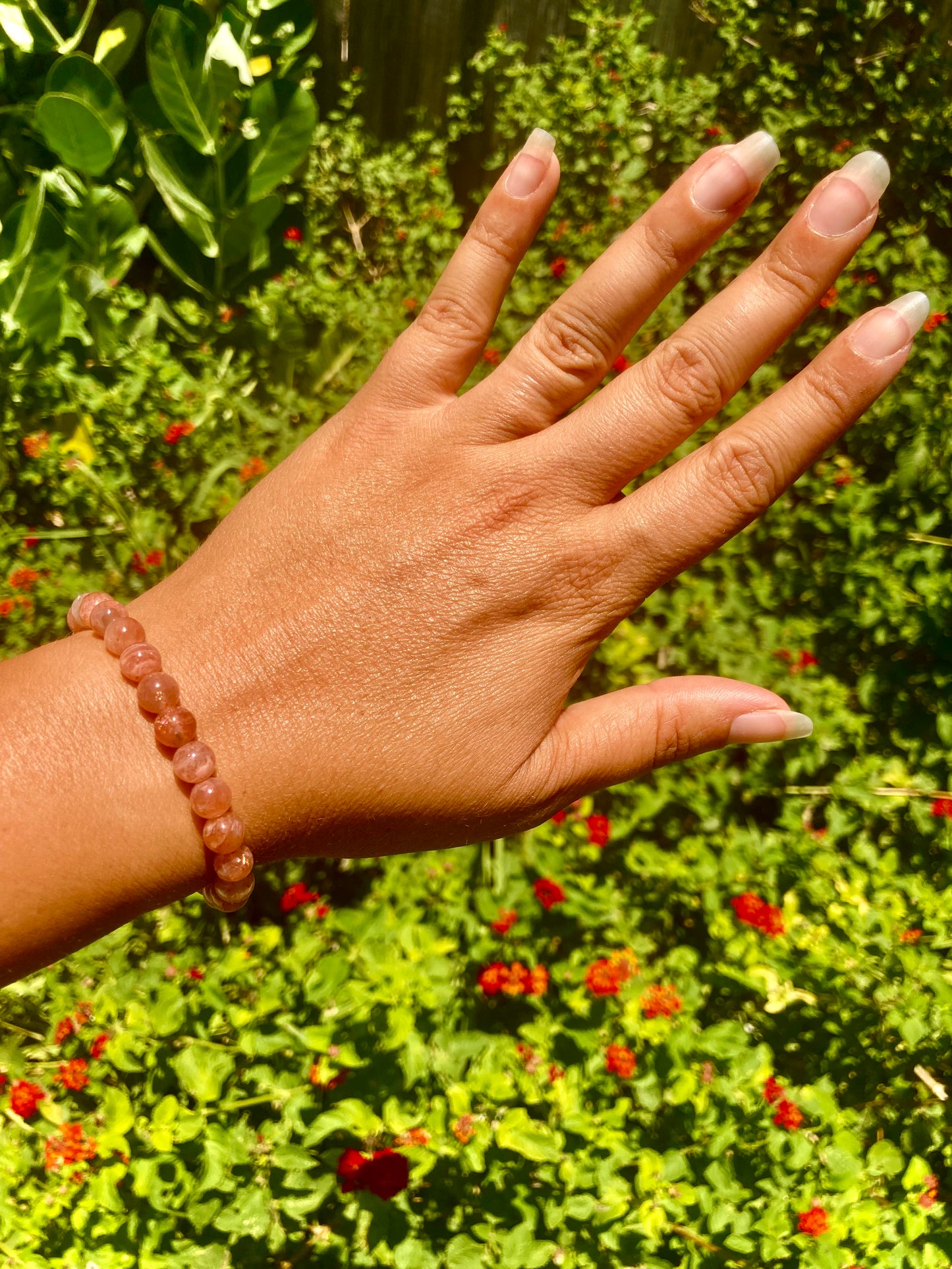 All Natural High Grade Sunstone Healing Gemstone Bracelet