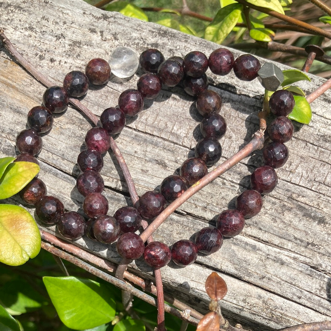 All Natural Garnet Healing Gemstone Bracelet