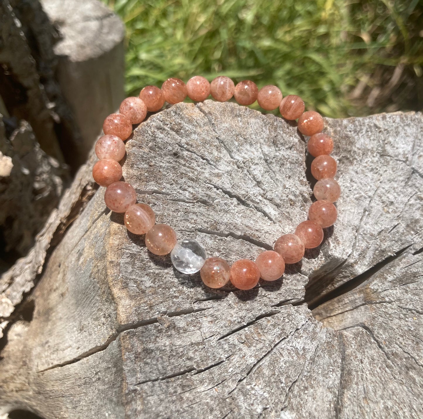 All Natural High Grade Sunstone Healing Gemstone Bracelet