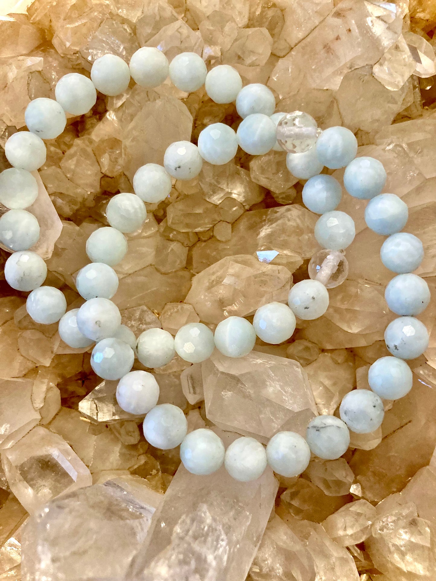 All Natural Rare Celestite Healing Gemstone Bracelet