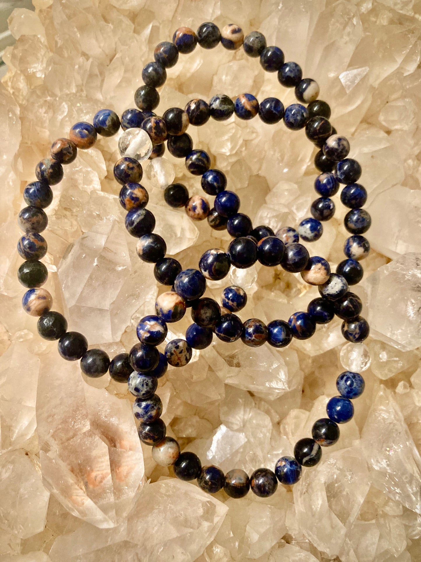 All Natural High Grade Sodalite Healing Gemstone Bracelet