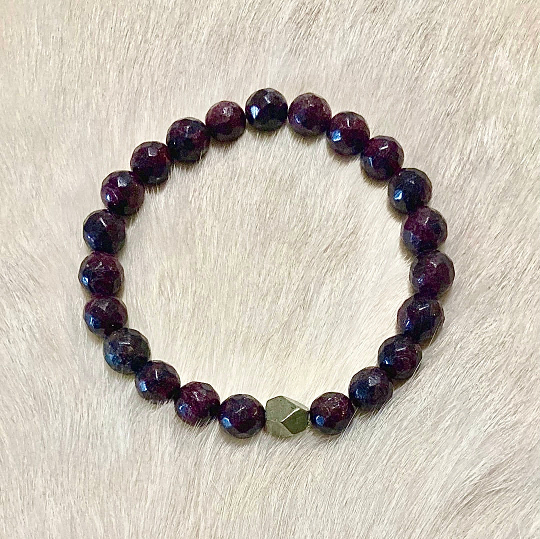 All Natural Garnet Healing Gemstone Bracelet