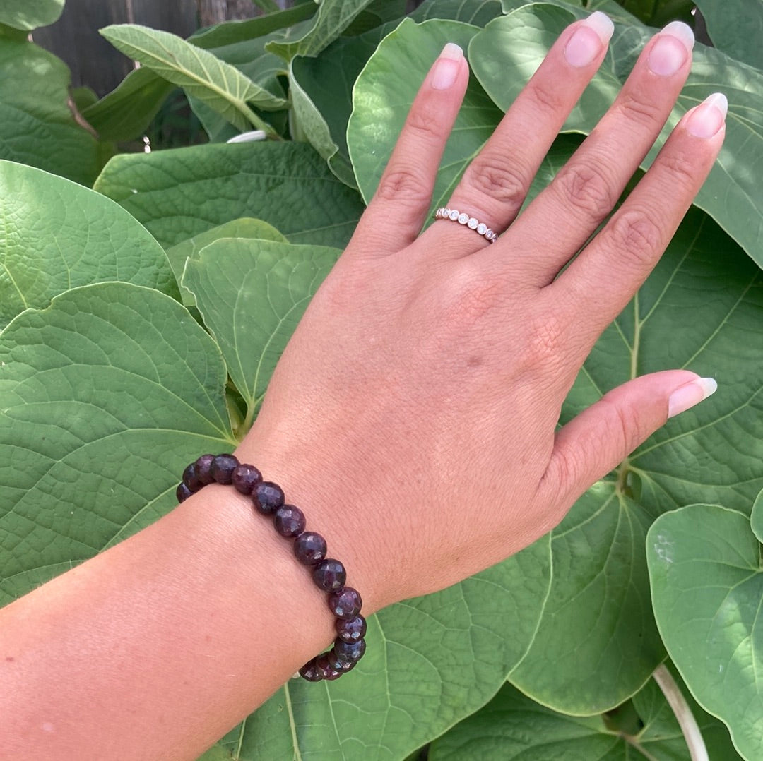 All Natural Garnet Healing Gemstone Bracelet