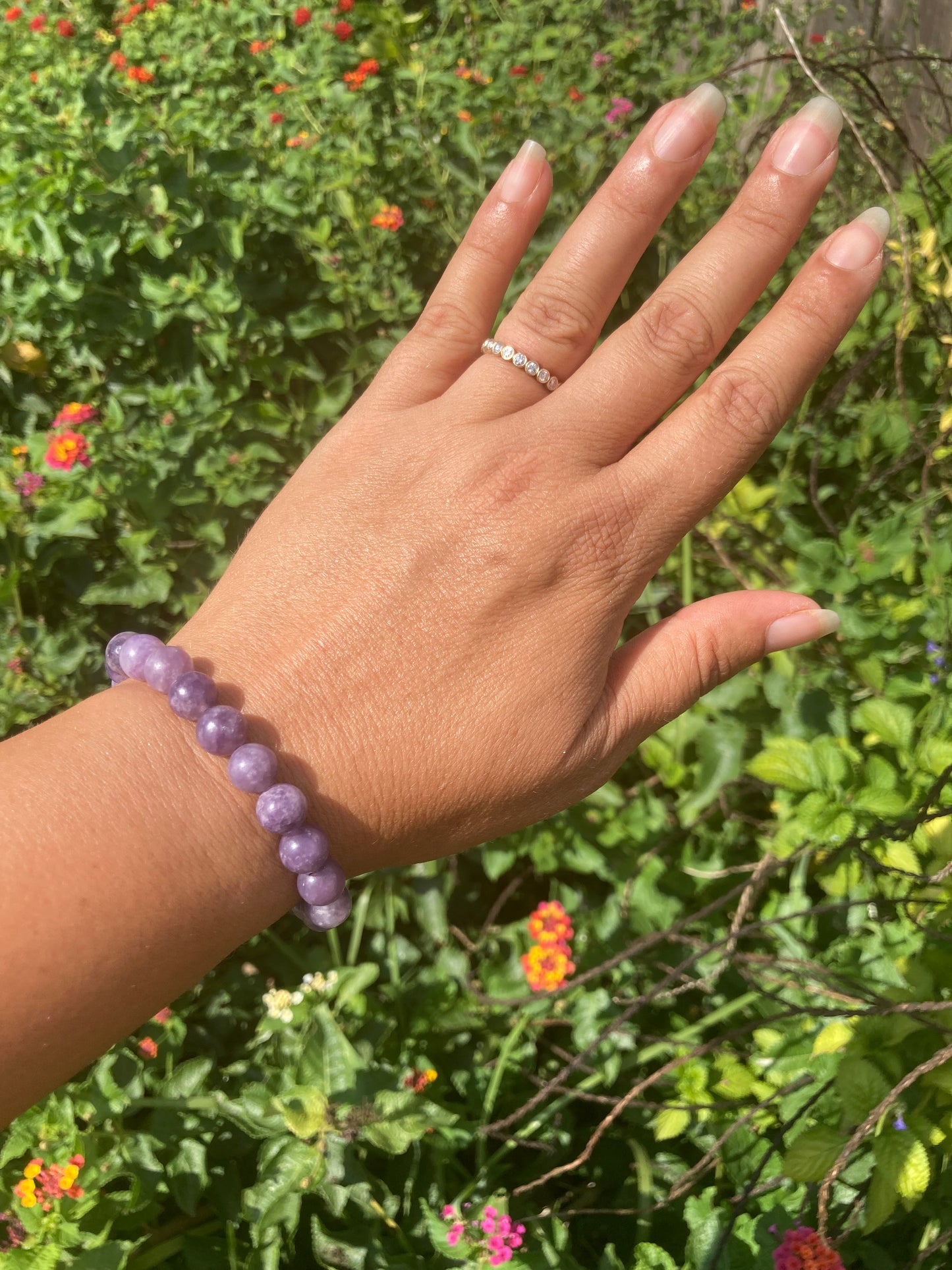 All Natural Lepidolite Healing Gemstone Bracelet