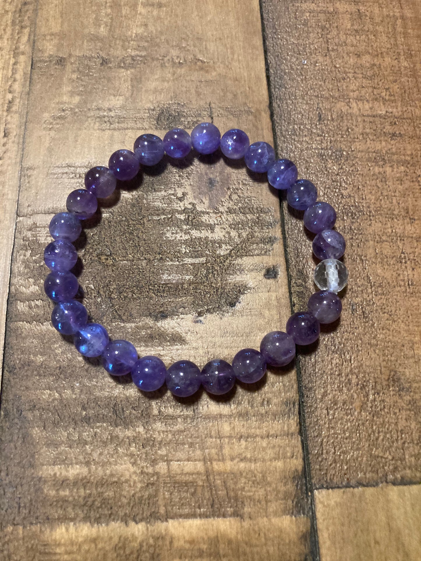 All Natural Amethyst Healing Gemstone Bracelet