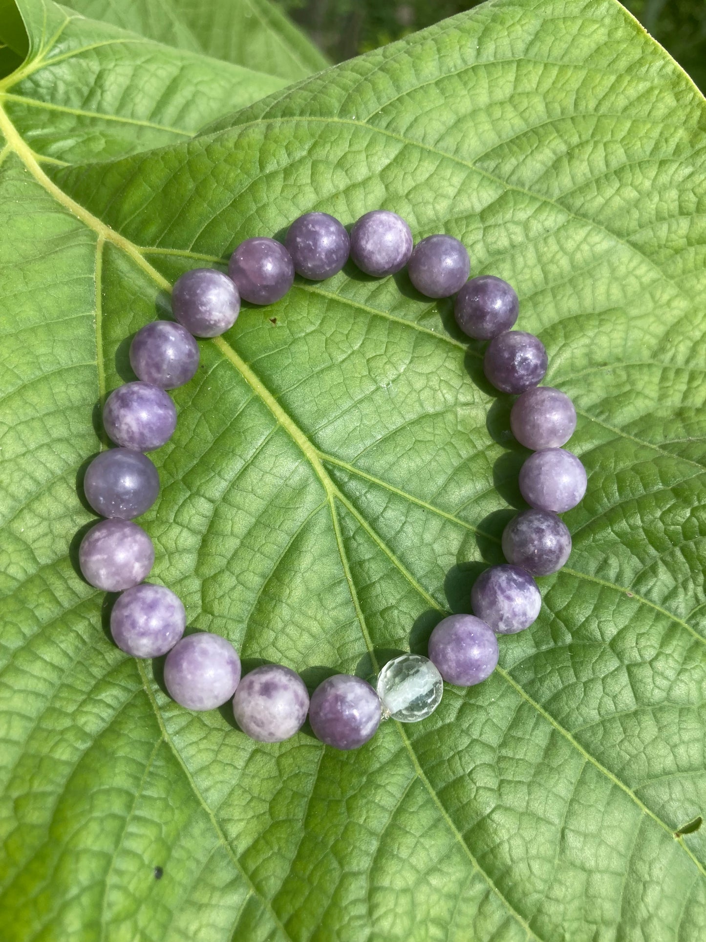 All Natural Lepidolite Healing Gemstone Bracelet